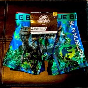 Jurassic World Boys Athletic Boxer Briefs M/6 4pk